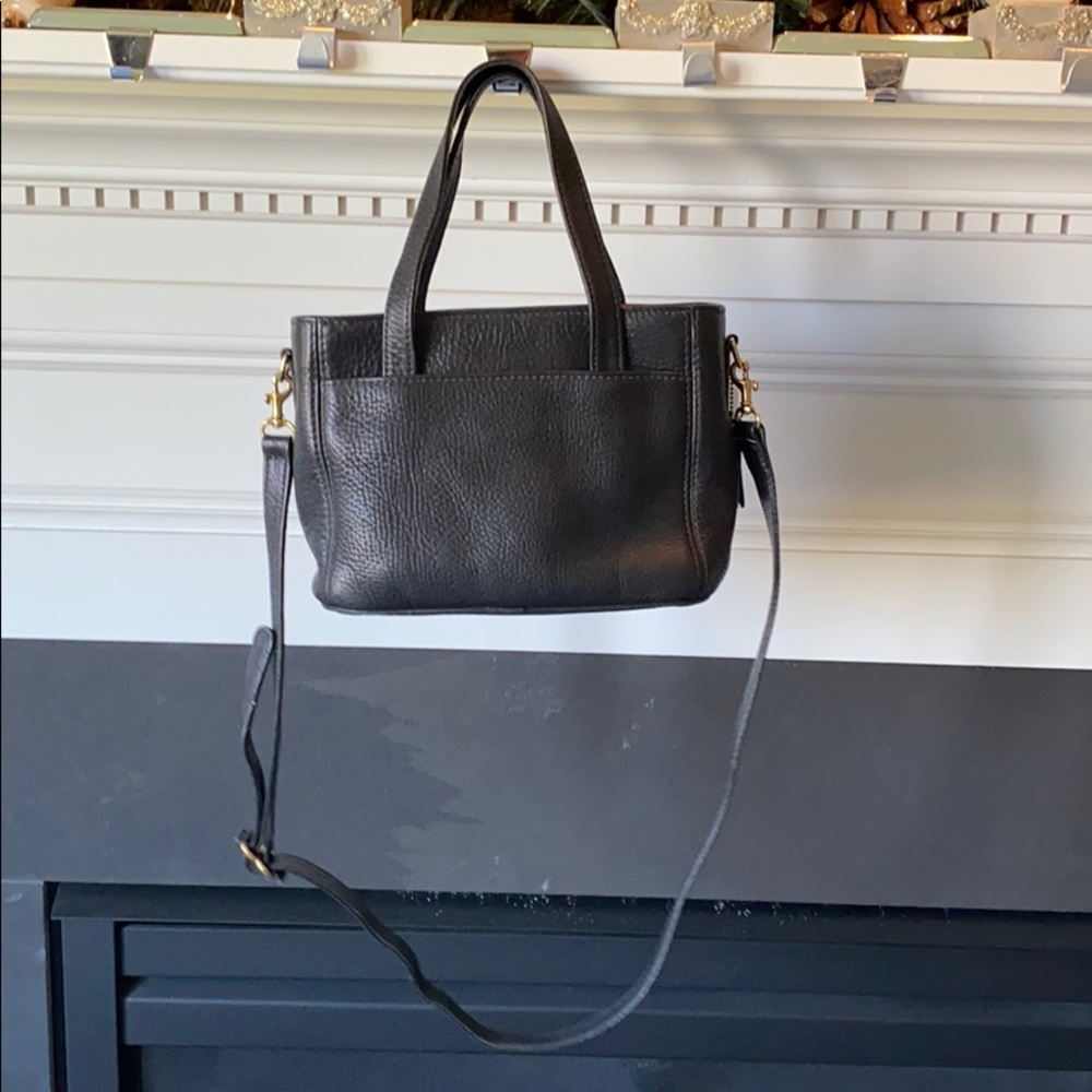 💚 Vintage Coach pebbled leather bag